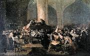 Francisco de Goya The Inquisition Tribunal oil on canvas